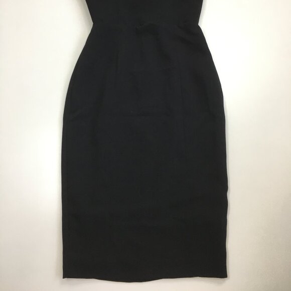 HOUSE OF CB Black Feather Inserts Sleeveless Dress - Picture 7 of 10